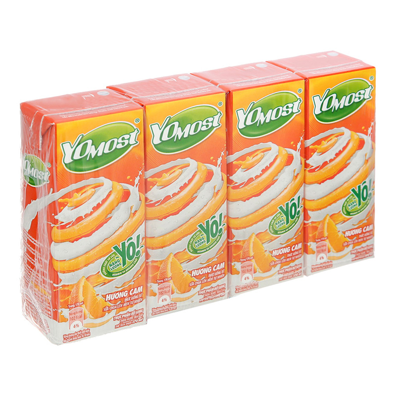 Thùng 48 hộp sữa chua uống tiệt trùng Yomost