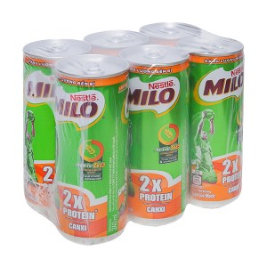 Lốc 6 lon sữa lúa mạch Milo Active Go 240ml