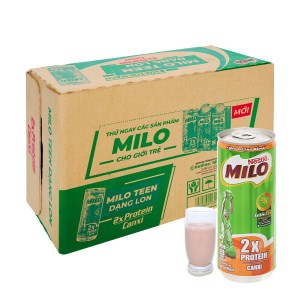Thùng 24 lon sữa lúa mạch Milo Active Go 240ml