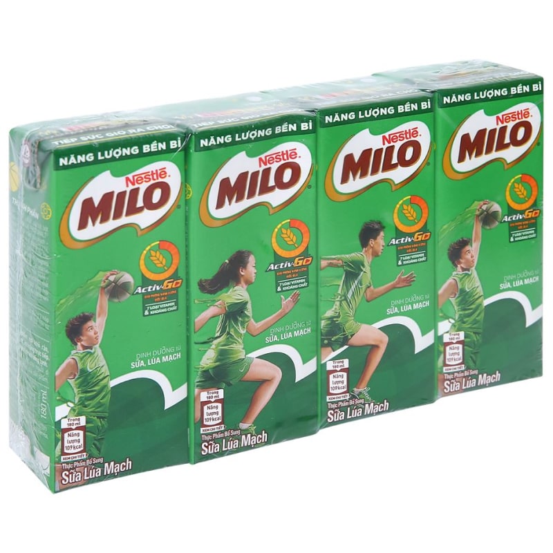 Thùng 48 hộp thức uống lúa mạch Nestlé Milo Active Go