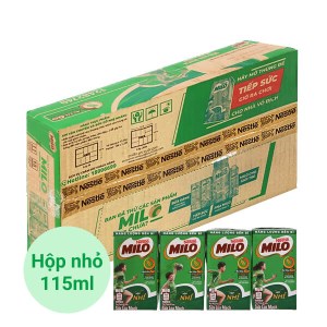 Thùng 48 hộp thức uống lúa mạch Milo Active Go 115ml