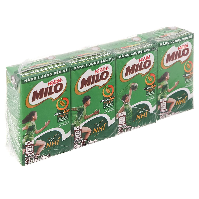 Thùng 48 hộp thức uống lúa mạch Nestlé Milo 115 ml (từ 2 tuổi)