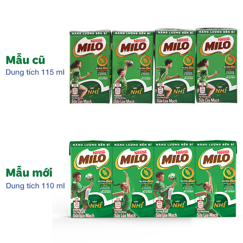 Thùng 48 hộp thức uống lúa mạch Nestlé Milo