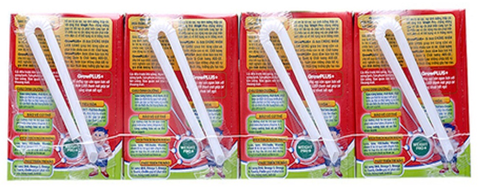 Sữa bột pha sẵn Grow plus+ suy dinh dưỡng 110ml (lốc 4 hộp) 