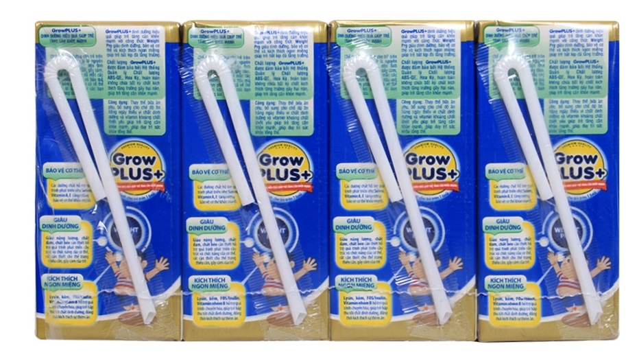 Sữa bột pha sẵn NutiFood grow plus hộp 180ml (lốc 4 hộp)