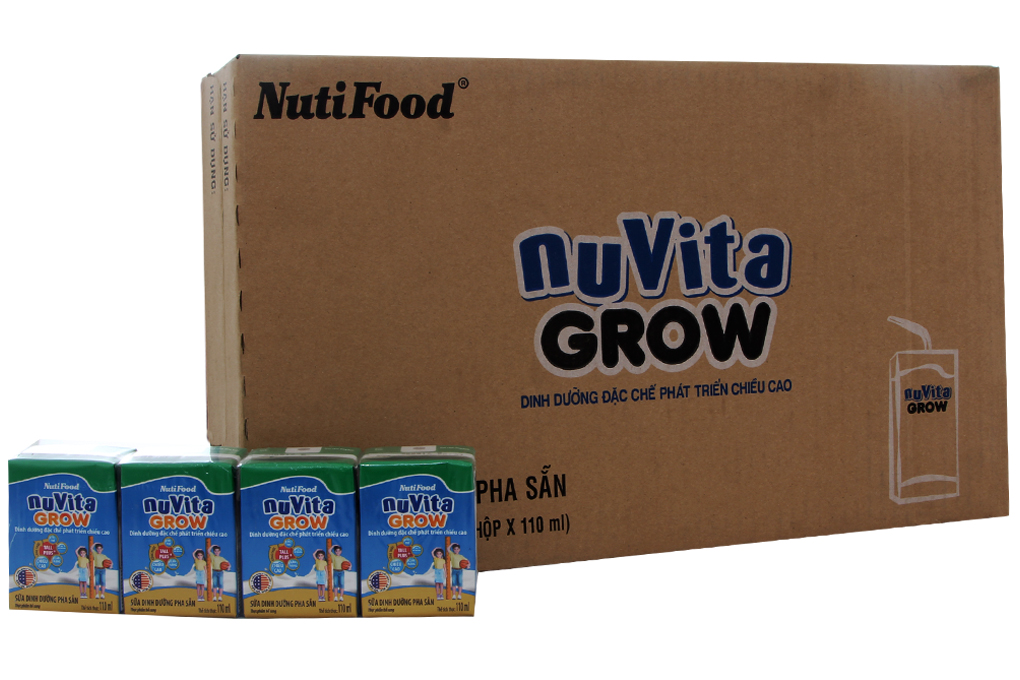 Sữa bột pha sẵn Nuvita Grow hộp 110ml (thùng 48 hộp) Sữa bột pha sẵn Nuvita Grow hộp 110ml (thùng 48 hộp)