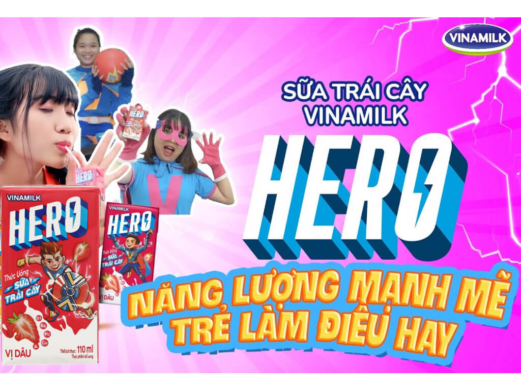 48 sữa dâu Vinamilk Hero 110ml giá tốt tại Bách hoá XANH