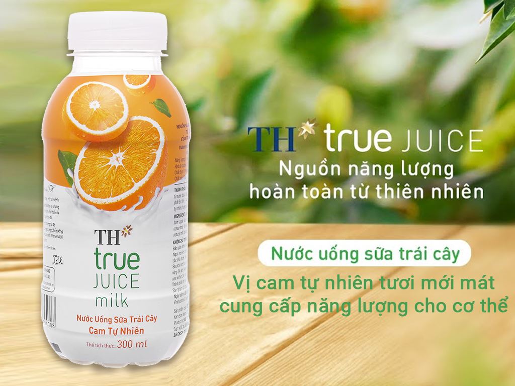 Nước uống sữa trái cây TH có hương vị gì?
