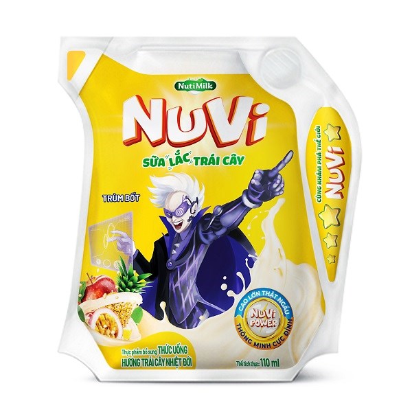 Sữa trái cây Nutifood NuVi hương trái cây nhiệt đới 110 ml (từ 1 tuổi) - AVAKids.com