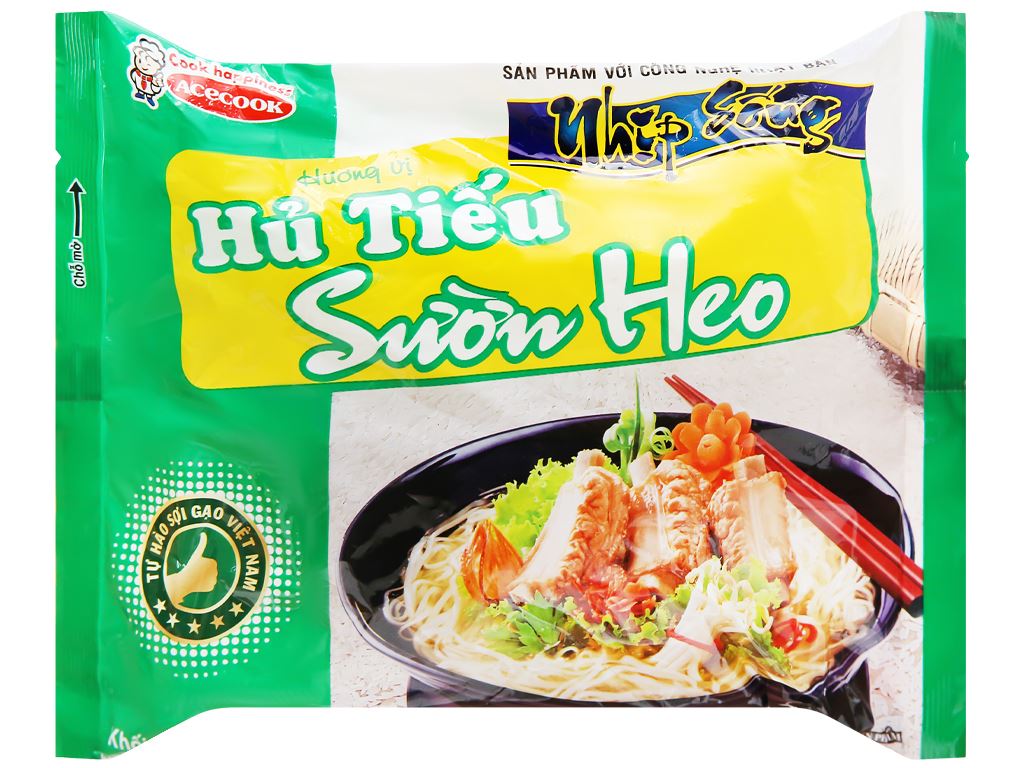 Thùng 30 gói hủ tiếu sườn heo Nhịp Sống 70g 9