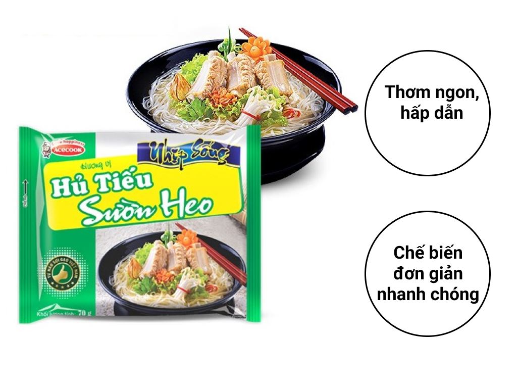 Thùng 30 gói hủ tiếu sườn heo Nhịp Sống 70g 5