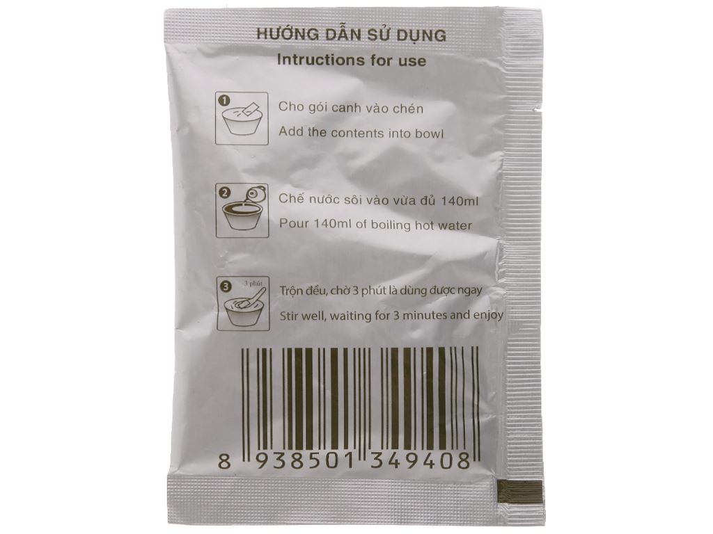 Hộp 10 gói canh rong biển hến Asuzac 3.5g 3