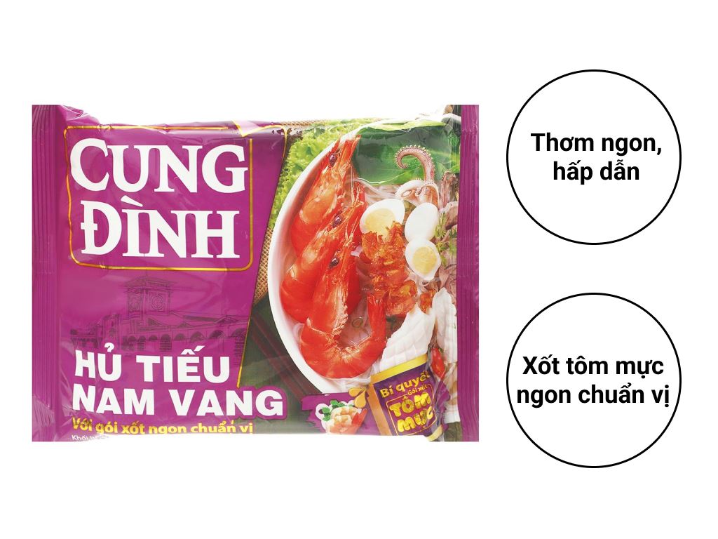Thùng 30 gói hủ tiếu Nam Vang Cung Đình 78g 2