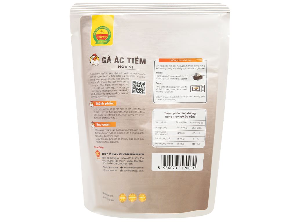 Gà ác tiềm ngũ vị Cây Thị gói 380g 3