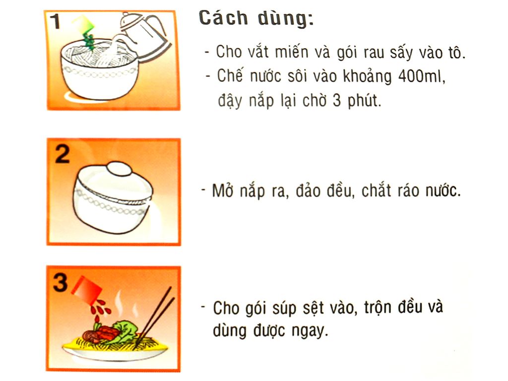 Thùng 24 gói miến trộn Phú Hương vị bò chua 71g 7
