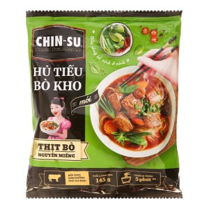 Hủ tiếu bò kho Chin-su thịt bò nguyên miếng gói 145g