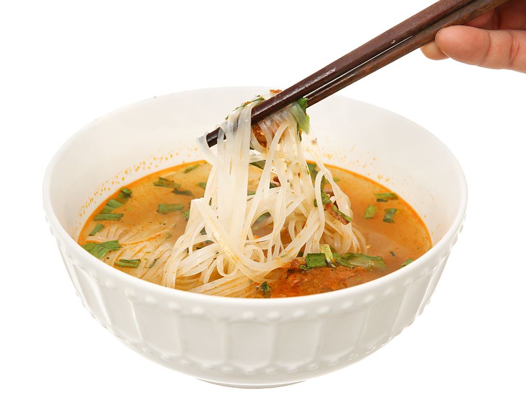 Thùng 15 gói hủ tiếu bò kho Chin-su thịt bò nguyên miếng 145g 6