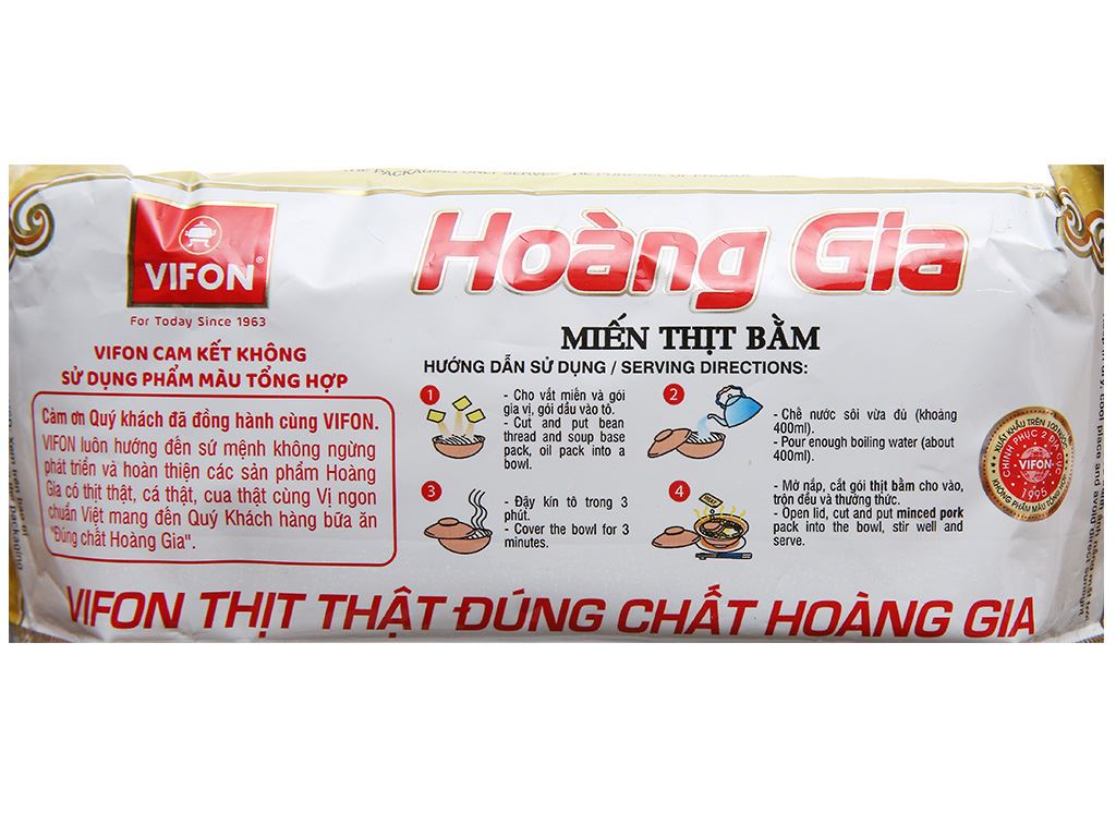 Miến thịt bằm Vifon Hoàng Gia gói 105g 4