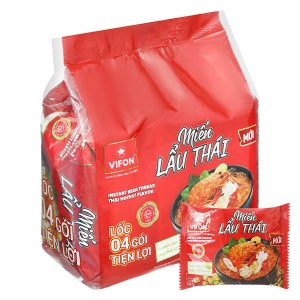 Lốc 4 gói miến lẩu Thái Vifon 60g