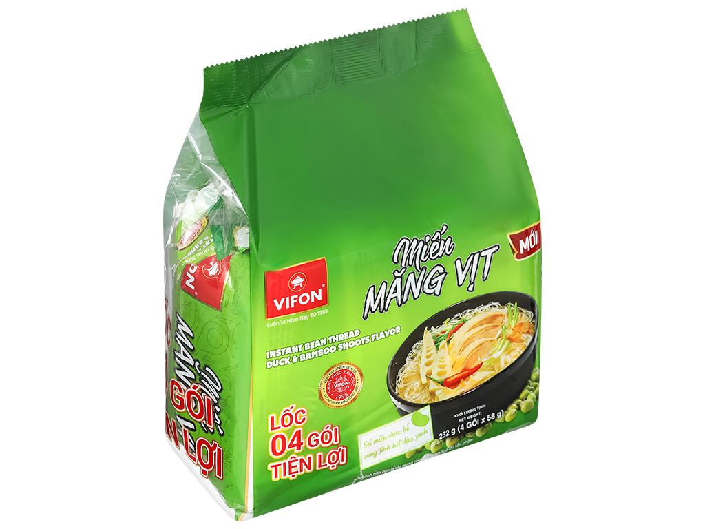 Lốc 4 gói miến măng vịt Vifon 58g 1