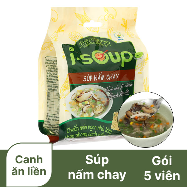 Súp nấm chay I.Soup 5 viên x 10g