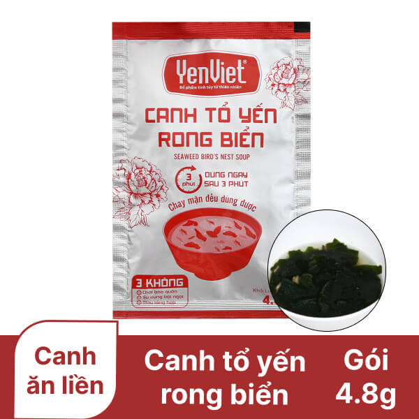 Canh tổ yến rong biển Yến Việt 4.8g