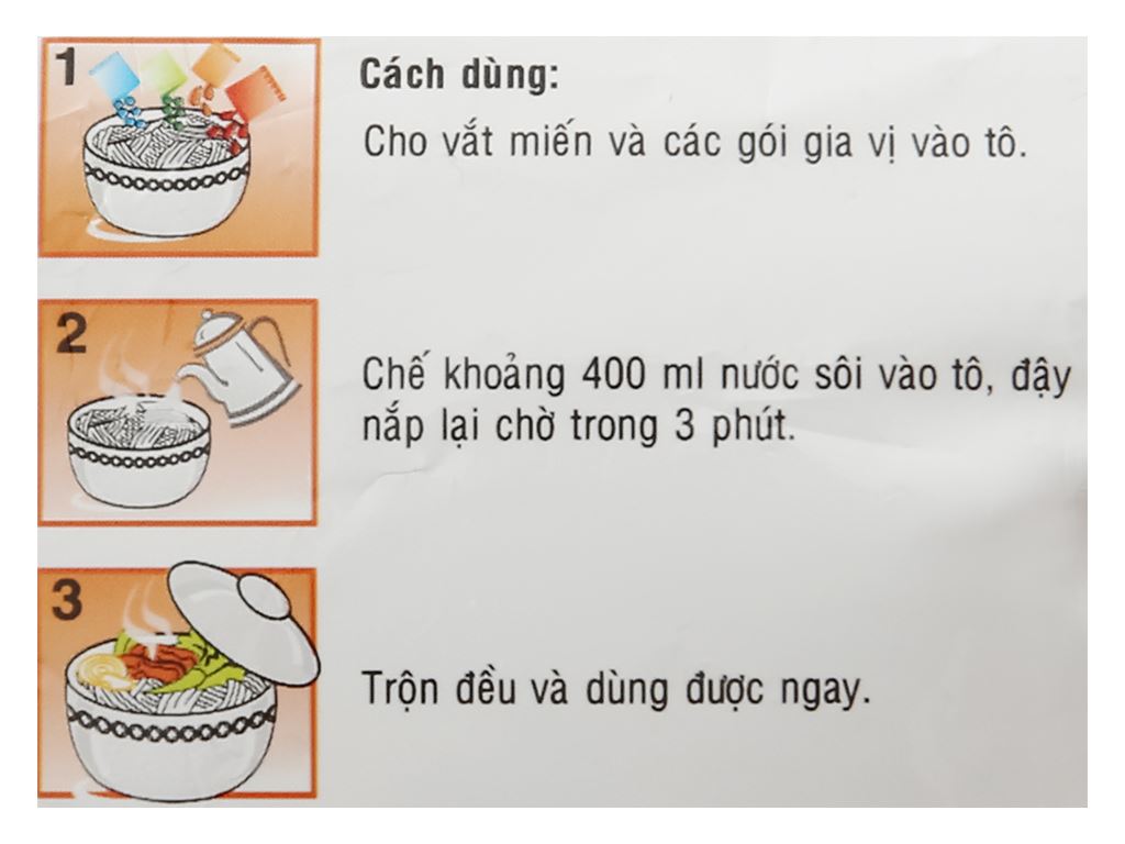Miến Phú Hương lẩu Thái tôm gói 60g 4