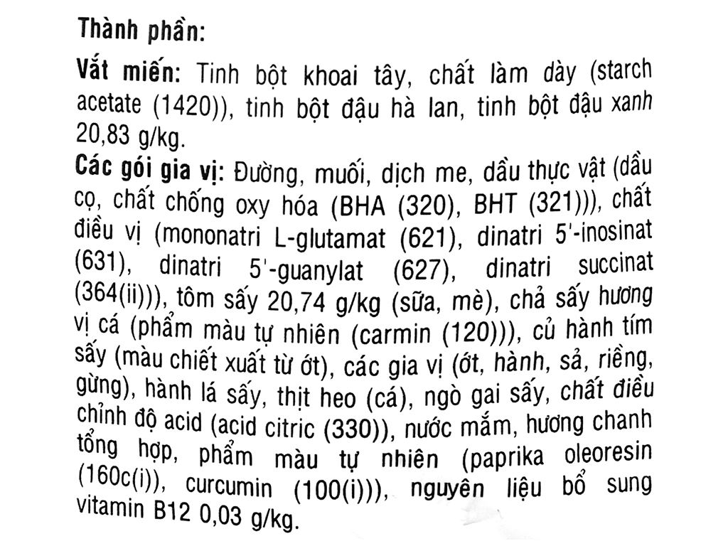 Miến Phú Hương lẩu Thái tôm gói 60g 5