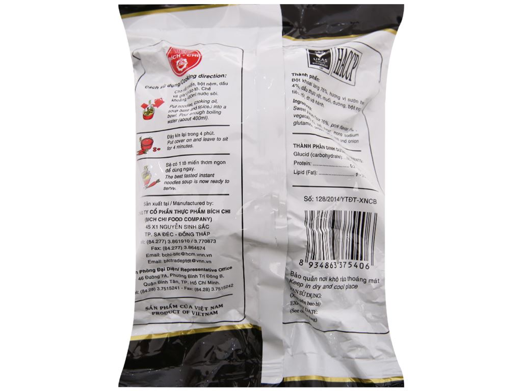 Miến khoai lang sườn heo Vina Bích Chi gói 60g 3