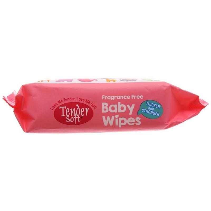 Khăn ướt Tender Soft Baby Wipes không mùi gói 30 miếng