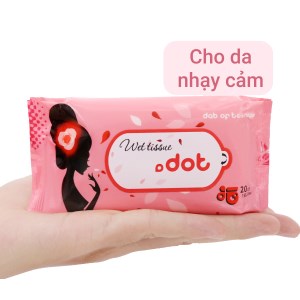 Khăn ướt Dot không mùi gói 20 miếng