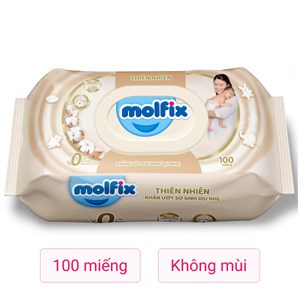 Khăn ướt Molfix sơ sinh dịu nhẹ