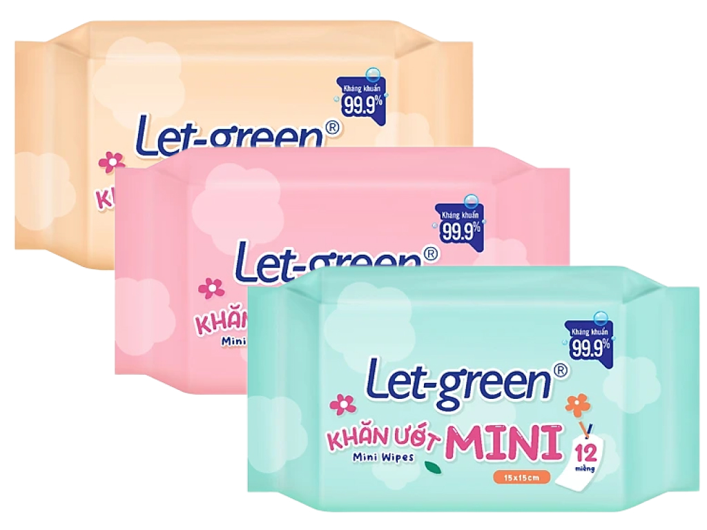 6 gói Khăn ướt mini Let-green 12 miếng tại Bách hóa XANH
