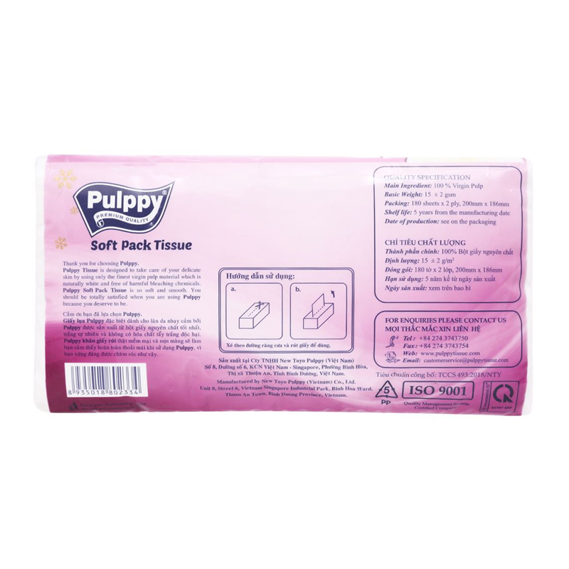 Khăn giấy rút Pulppy Softpack không mùi