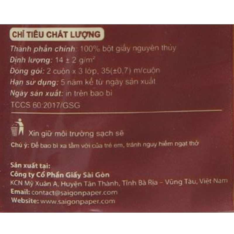 Lốc 10 cuộn giấy vệ sinh Bless You L'amour 3 lớp 5