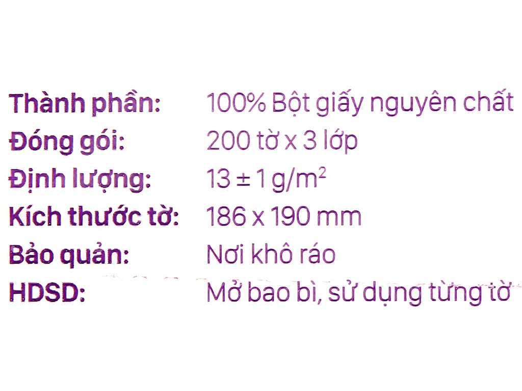 Khăn giấy rút Puri 3 lớp 200 tờ - giao màu ngẫu nhiên 8