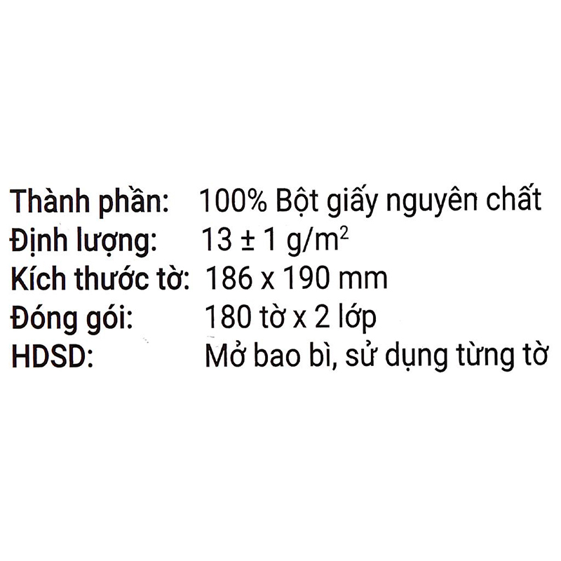 Gói 220 tờ khăn giấy lau mặt Puri không mùi 2 lớp 17