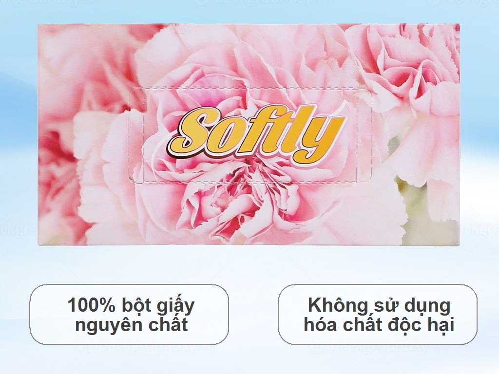 Khăn giấy lụa Softly 2 lớp 220 tờ 2