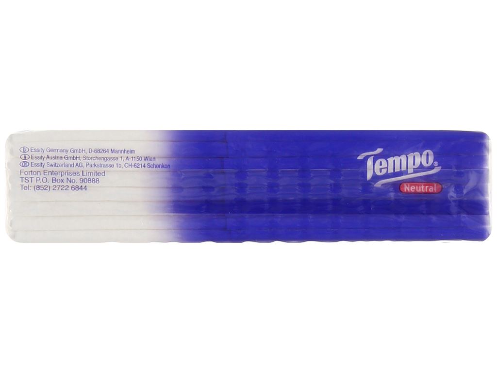 Lốc 10 gói khăn giấy bỏ túi Tempo không mùi 4 lớp 4
