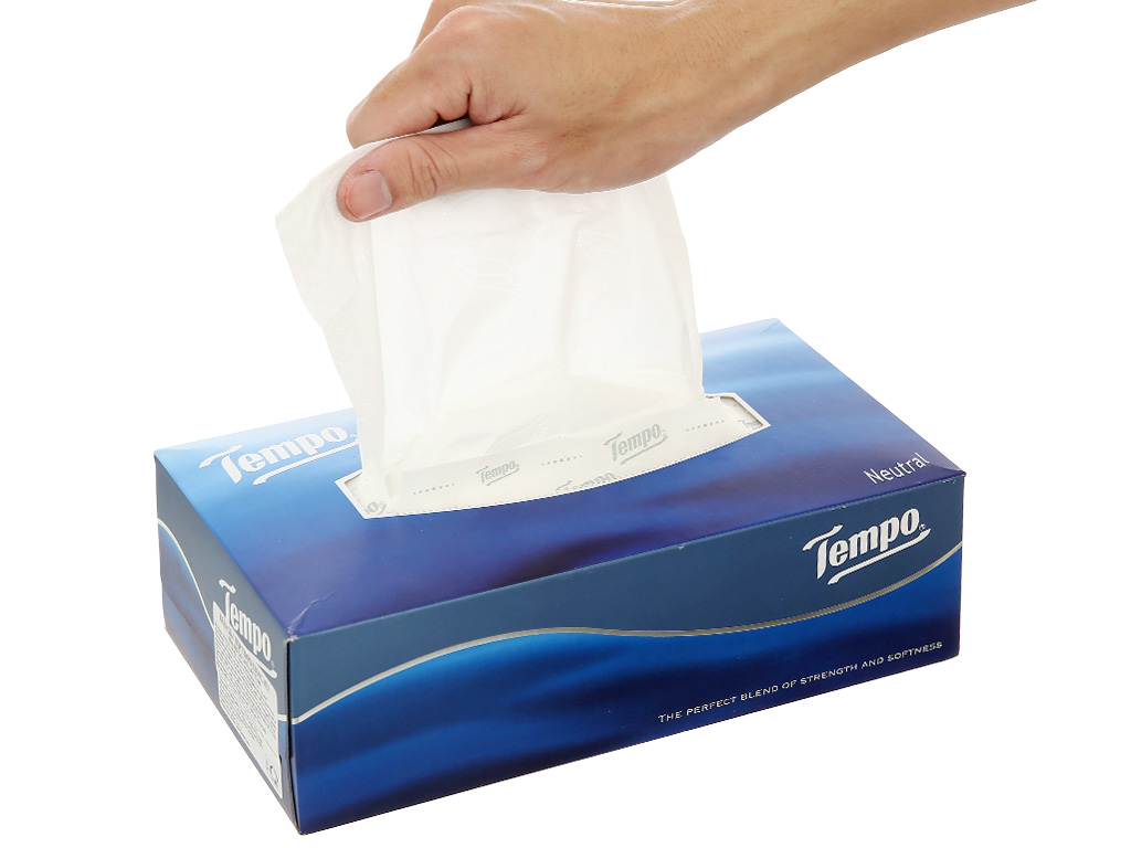 Khăn giấy rút Tempo không mùi 3 lớp 86 tờ (21cm x 19.5cm) 15