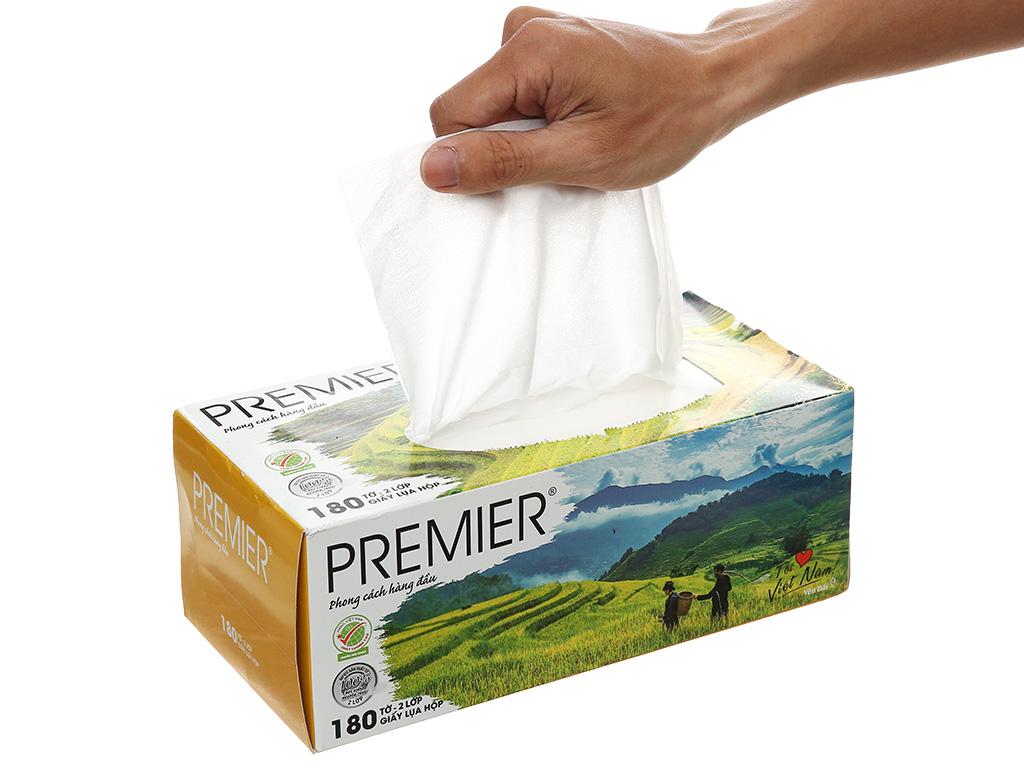 Khăn giấy PREMIER 180 tờ lốc 3 tặng 2 Bách hóa XANH