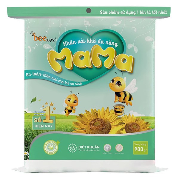 Túi 900G Khăn Vải Khô Đa Năng Mama Không Mùi