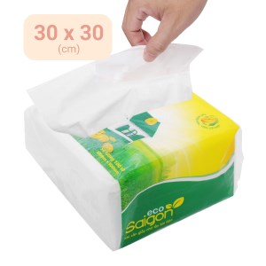 Khăn giấy ăn Saigon Eco 1 lớp gói 100 tờ