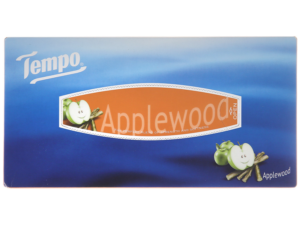 Hộp 90 tờ khăn giấy Tempo hương AppleWood 3 lớp 6