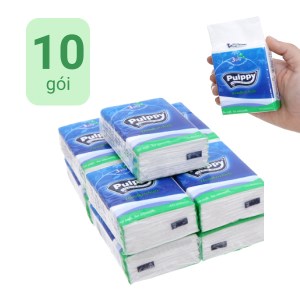 10 gói khăn giấy bỏ túi Pulppy 3 lớp