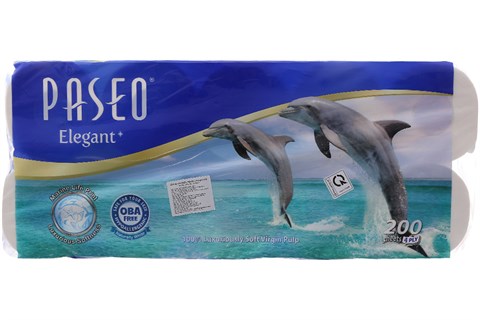 Giấy vệ sinh Paseo Dolphin lốc 10 cuộn 4 lớp