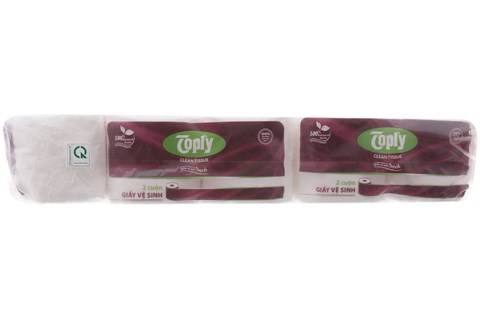 Giấy vệ sinh Toply lốc 10 cuộn 2 lớp