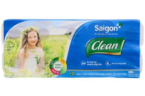 Giấy vệ sinh Sài gòn clean lốc 10-1