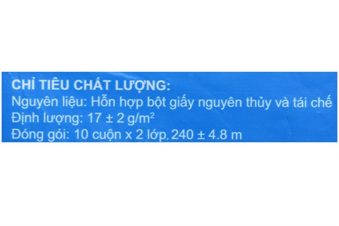 Giấy vệ sinh Sài gòn clean lốc 10-3