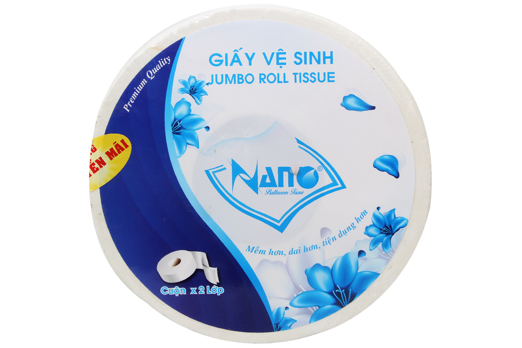 Giấy vệ sinh Nano Jumbo Roll Tissue 1 cuộn lớn 2 lớp